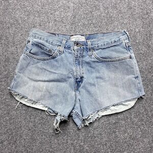 Vintage Levis Cut Off Shorts Women 31 Blue Jorts Distressed Daisy Duke Booty